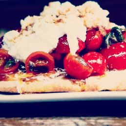 Ricotta Toast with Marinated Tomatoes