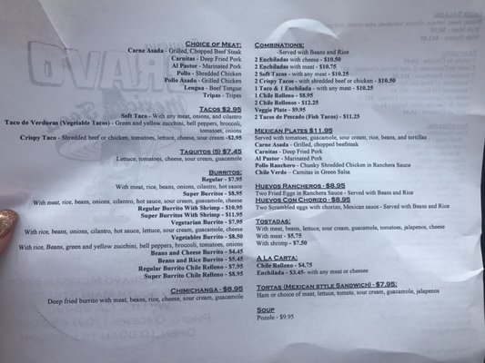 Menu photo 7 Taqueria Bravo Willits, CA