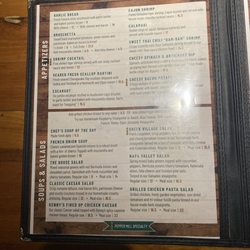 The Pepper Mill Steak and Pasta House - Menu
