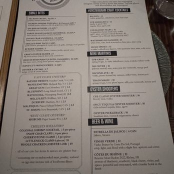 Crave Fishbar - Menu - Seafood Near Me - New York, New York