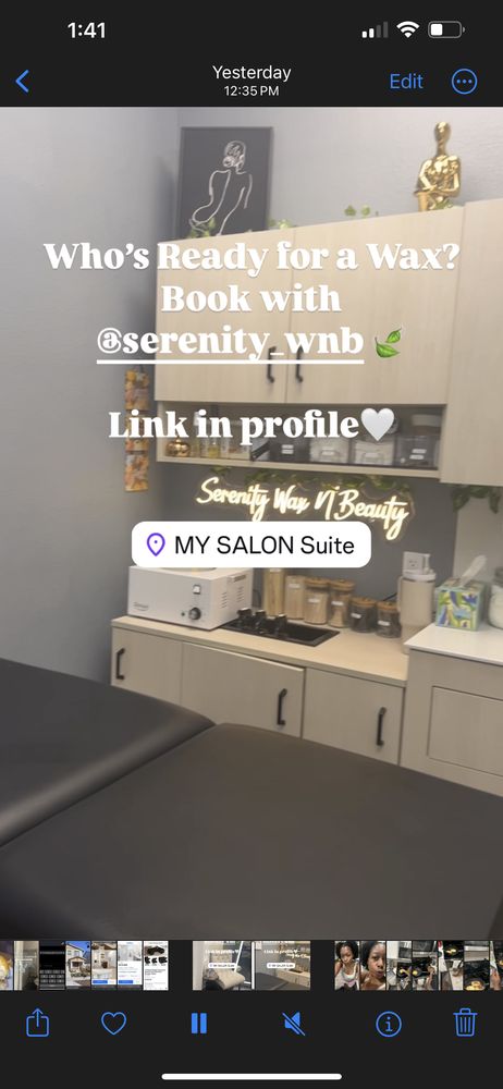 Serenity Wax N Beauty Logo