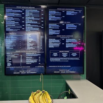 Barvida - Menu - Juice Bars & Smoothies Near Me - Darien, Connecticut