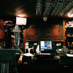 Brew House - Original wood sign