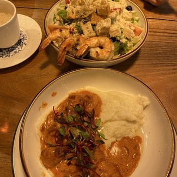 Bear & Dragon - B&D Caesar with shrimp southwestern shrimp and grits - Coffee & Tea Near Me - Prescott, Arizona Bear & Dragon - B&D Caesar with shrimp southwestern shrimp and grits - Coffee & Tea Near Me - Prescott, Arizona