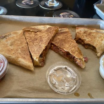Equilibrium Brewery - Pulled pork quesadilla - Breweries Near Me - Middletown, New York