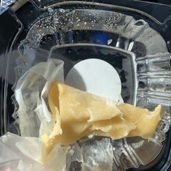 Chelle's Bake Shop - The pie crust from the quiche was so raw I could roll it up without it breaking.