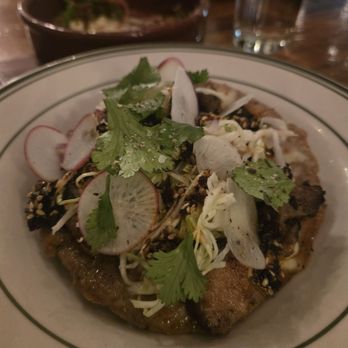 Odd Duck - Pork belly tostada - American Near Me - Austin, Texas