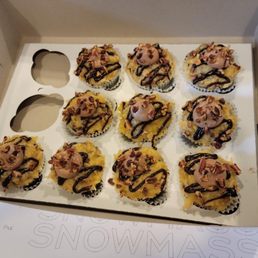 German Chocolate small cupcakes
