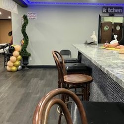 In the bar area