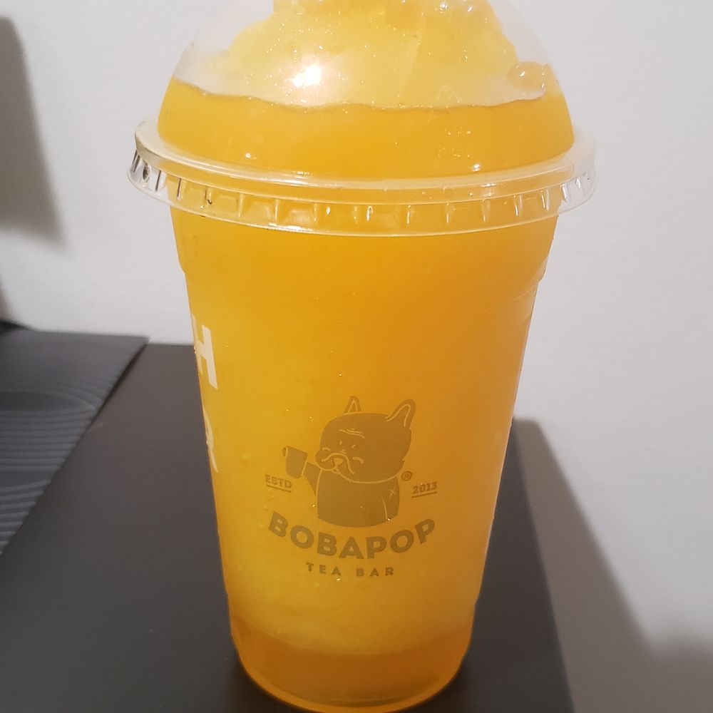 BoBaPOP Tea Bar - Passionfruit Slush - Coffee & Tea Near Me - San Gabriel, California