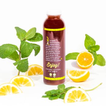 Try My T - a bottle of tea with lemons and mint - Coffee & Tea Near Me - Los Angeles, California Try My T - a bottle of tea with lemons and mint - Coffee & Tea Near Me - Los Angeles, California