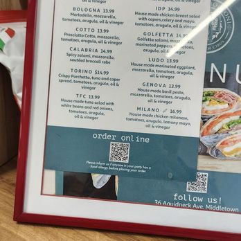 Bottega Bocconi - Menu - Italian Near Me - Portsmouth, Rhode Island