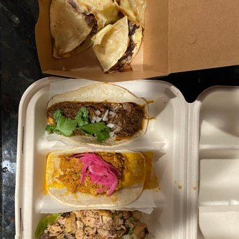 Oyamel - Quesadilla, then 3 tacos - beef, pork, and chicken. All was pretty mediocre. - Mexican Near Me - Washington, DC, District of Columbia