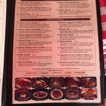 Istanbul Grill - Entrees - Turkish Near Me - Houston, Texas