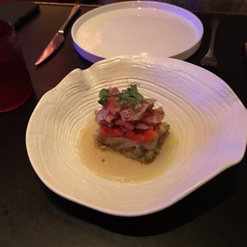 MAD - Smoky seared tuna with red peppers and eggplant. Bland and mushy ? - Spanish Near Me - Houston, Texas