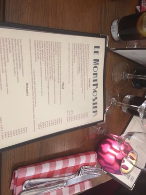 Menu photo 1 Le Montrosier Neuilly-sur-Seine, 92 Menu photo 1 Le Montrosier Neuilly-sur-Seine, 92