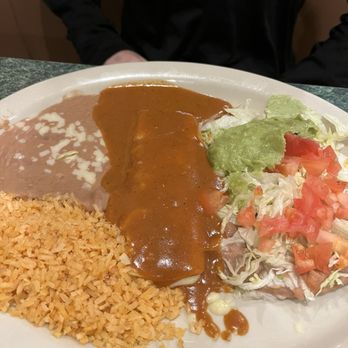 Maya Mexican Restaurant - Vegetarian dish.  Enchilada and chulpa. - Cocktail Bars Near Me - Homewood, Alabama