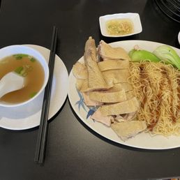 Empress chicken with dry egg noodles Empress chicken with dry egg noodles