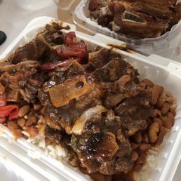 Oxtail and chicharrones Oxtail and chicharrones