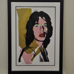 Framed original Andy Warhol silkscreen.