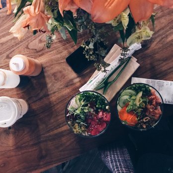 Raleigh Raw Juice Bar & Cafe - Tuna and Salmon poke bowls - Juice Bars & Smoothies Near Me - Raleigh, North Carolina