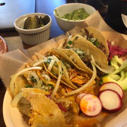 El Fogon Taqueria - Assorted tacos and handmade corn tortillas!