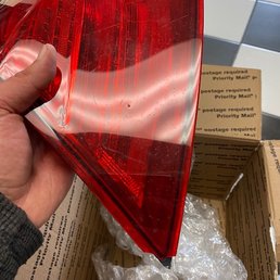 Received broken tail light Received broken tail light