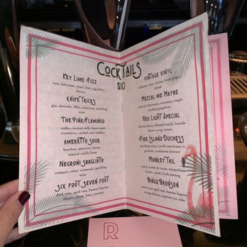 Roxanne’s - Cocktails menu - Cocktail Bars Near Me - Boston, Massachusetts