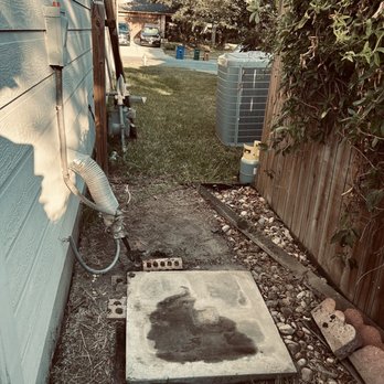 Carl's Heating and Air - Old pad site (needed a larger pad for the new larger compressor) - Heating & Air Conditioning/HVAC Near Me