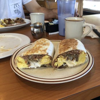Flamingo's - Breakfast burrito! I got it without meat, but you can get your choice of meat! HUGE!! - Mexican Near Me - San Jose, California