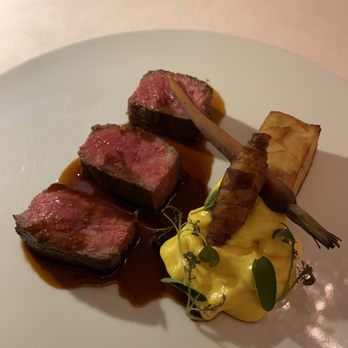 Don Alfonso 1890 - 35 day dry aged wagyu beef with potato terrine. - Italian Near Me - Toronto, Ontario Don Alfonso 1890 - 35 day dry aged wagyu beef with potato terrine. - Italian Near Me - Toronto, Ontario