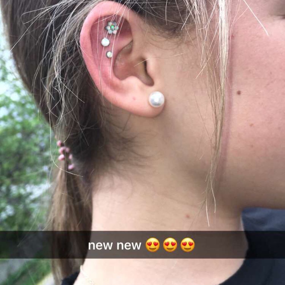 Evolved Body Art - triple piercing placement chosen by an evolved piercer - Piercing Near Me - Columbus, Ohio Evolved Body Art - triple piercing placement chosen by an evolved piercer - Piercing Near Me - Columbus, Ohio