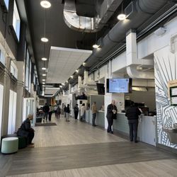 The open and airy food court area!