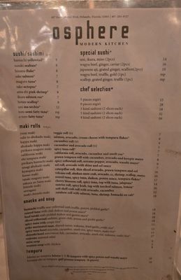 Menu photo 7 Osphere Grill and Bar Orlando, FL Menu photo 7 Osphere Grill and Bar Orlando, FL