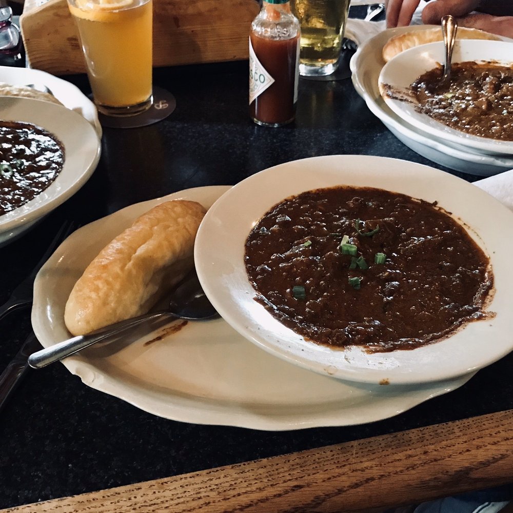 Parrain's Seafood - Alligator Chili. Only when LSU plays Florida. - Southern Near Me - Baton Rouge, Louisiana