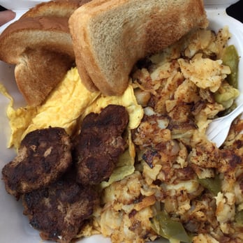 Milan's Restaurant - Scrambled eggs,Turkey sausage & home-fries - American Near Me - Philadelphia, Pennsylvania Milan's Restaurant - Scrambled eggs,Turkey sausage & home-fries - American Near Me - Philadelphia, Pennsylvania
