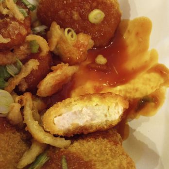 Loaded Pierogi - Inside the Texas Chicken Bites. Thought these would be popcorn chicken or boneless wings. They are literally chicken nuggets, lol. - Canadian (New) Near Me - Ottawa, Ontario Loaded Pierogi - Inside the Texas Chicken Bites. Thought these would be popcorn chicken or boneless wings. They are literally chicken nuggets, lol. - Canadian (New) Near Me - Ottawa, Ontario