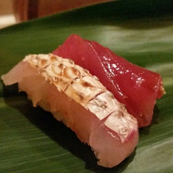 Hamasaku - Omakase 1# Sea Perch 2# Blue Fin Tuna! - Japanese Near Me - Los Angeles, California Hamasaku - Omakase 1# Sea Perch 2# Blue Fin Tuna! - Japanese Near Me - Los Angeles, California