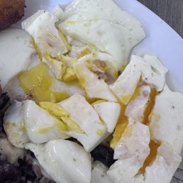This is not over hard eggs. This is not over hard eggs.
