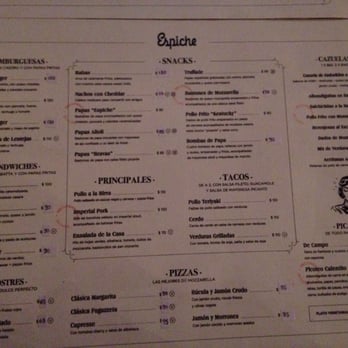 Espiche - Carta junio 16 - Beer Bar Near Me - Buenos Aires, C