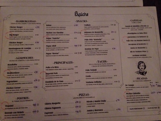 Menu photo 3 Espiche Buenos Aires, C