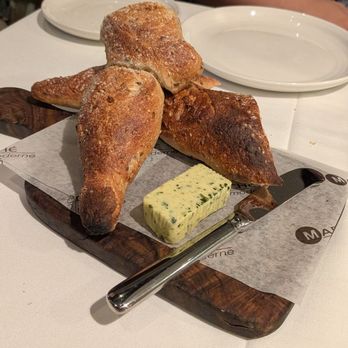 Marché Moderne - Bread and Butter with French Garlic Ramps - French Near Me - Newport Beach, California