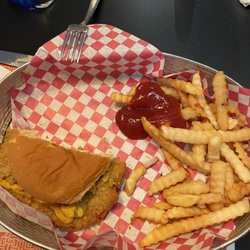 StLouisianaQ - Pork fritter and fries