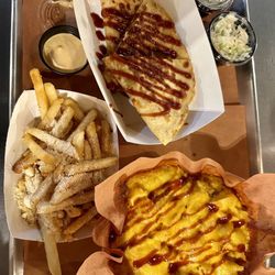 NoCo Catering and Events - NoCo Mac & Cheese, meat lovers quesadilla, garlic parm fries