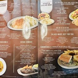 Hoss's Steak & Sea House - October 2025 menu of chicken, seafood, soup, salad, sandwiches, etc.