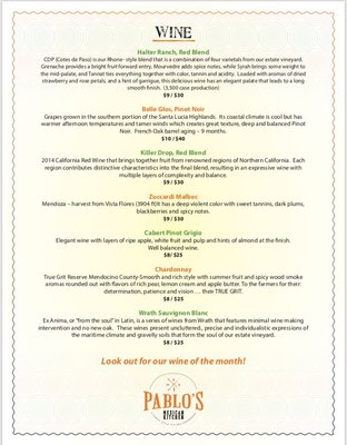 Menu photo 8 Pablo's Mexican Kitchen Richmond, TX Menu photo 8 Pablo's Mexican Kitchen Richmond, TX