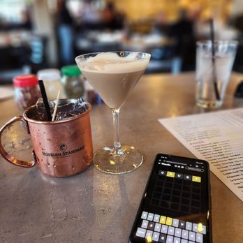 Crust Simply Italian - Luxudo black cherry mule and espresso martini customized to be creamy - Pizza Near Me - Chandler, Arizona Crust Simply Italian - Luxudo black cherry mule and espresso martini customized to be creamy - Pizza Near Me - Chandler, Arizona