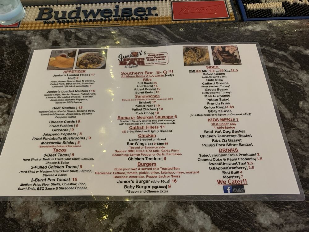 Junior's Sports Bar & Grill Logo