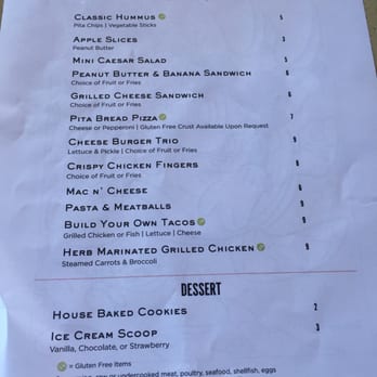 20|Twenty - Kid's Menu - New American Near Me - Carlsbad, California