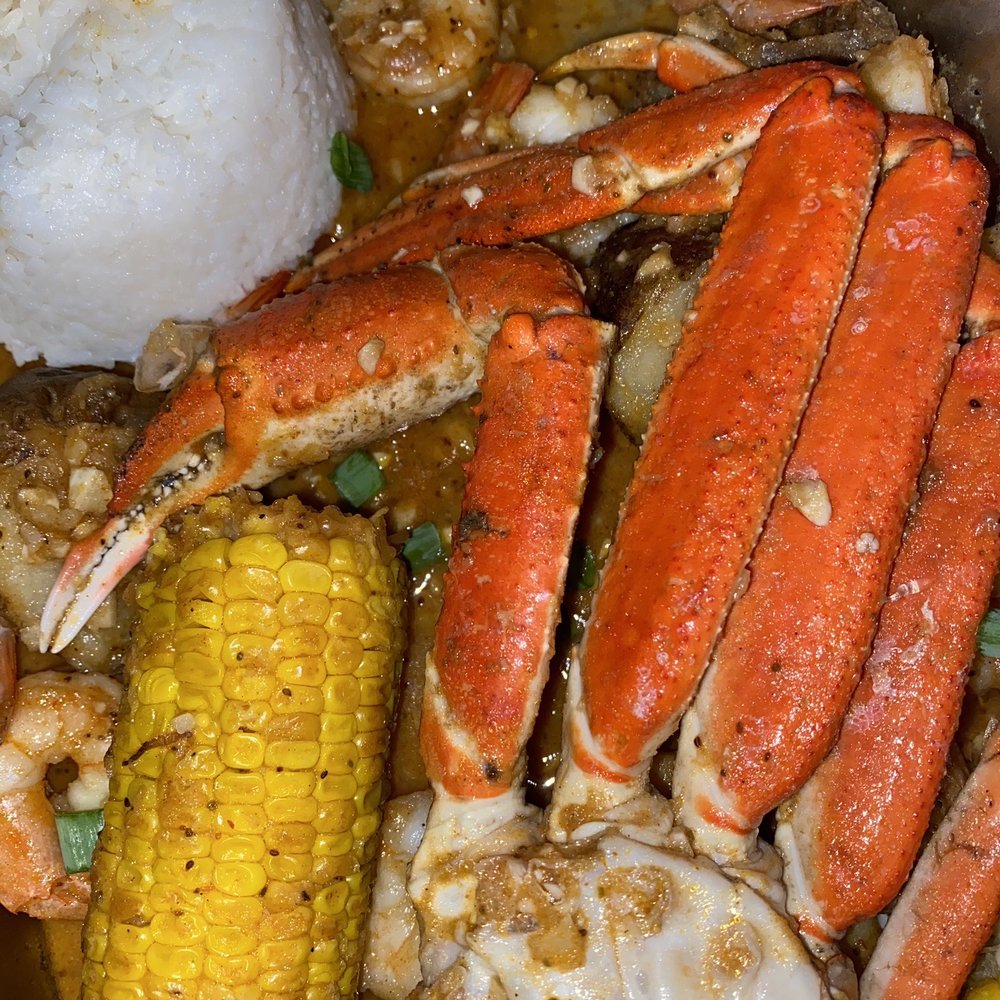 The Crawfish Guy - I ordered the crab boil with some headless shrimp with some garlic butter mild sauce!!! - Cajun/Creole Near Me - Fresno, California